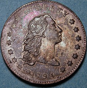 1794 Flowing Hair Silver Dollar