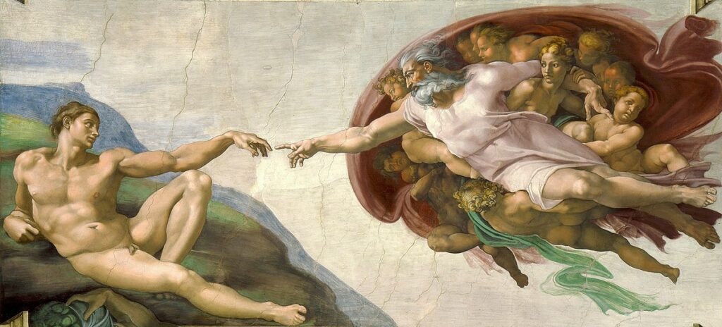 Michelangelo’s THE CREATION OF ADAM