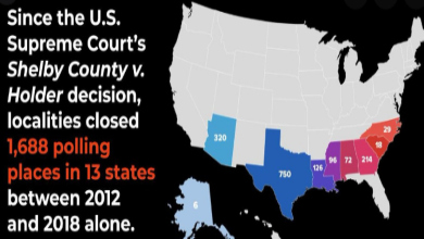 U.S. Justice Department’s decision to sue Georgia over its suppressive election laws,