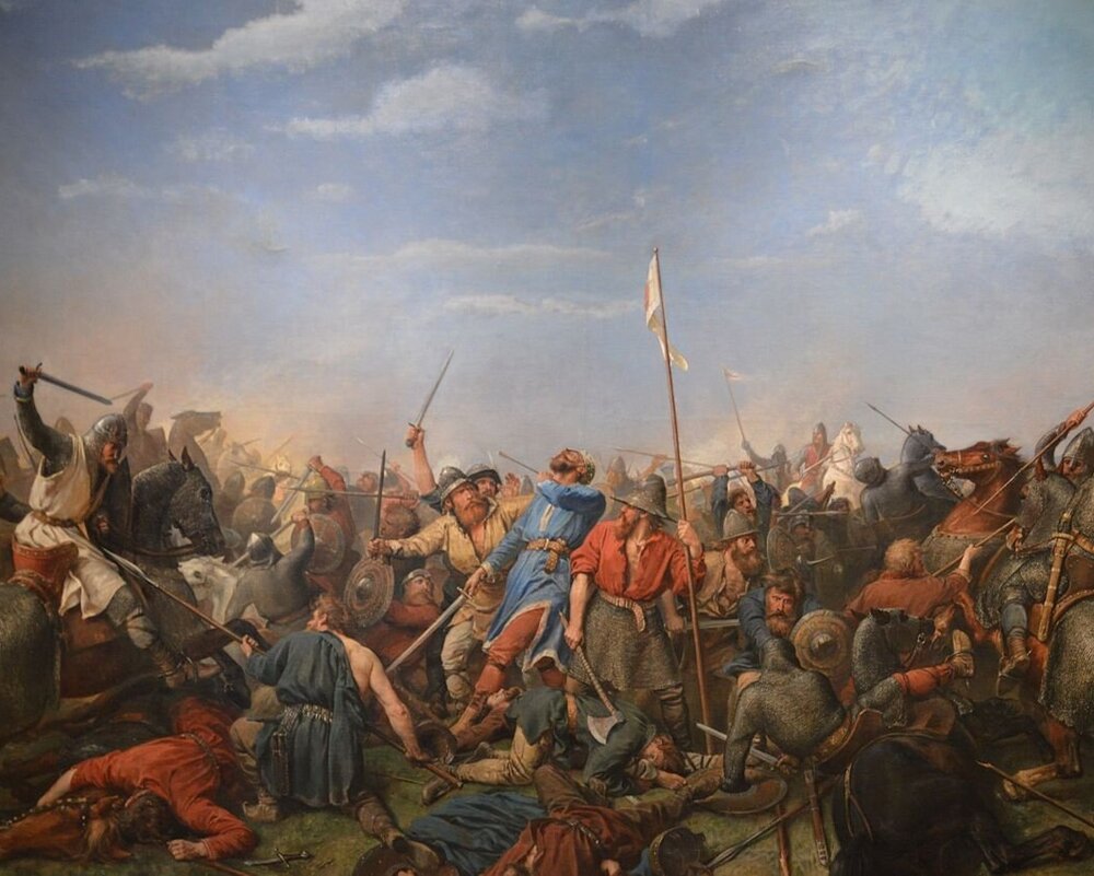The Battle of Hastings which was fought in 1066 AD