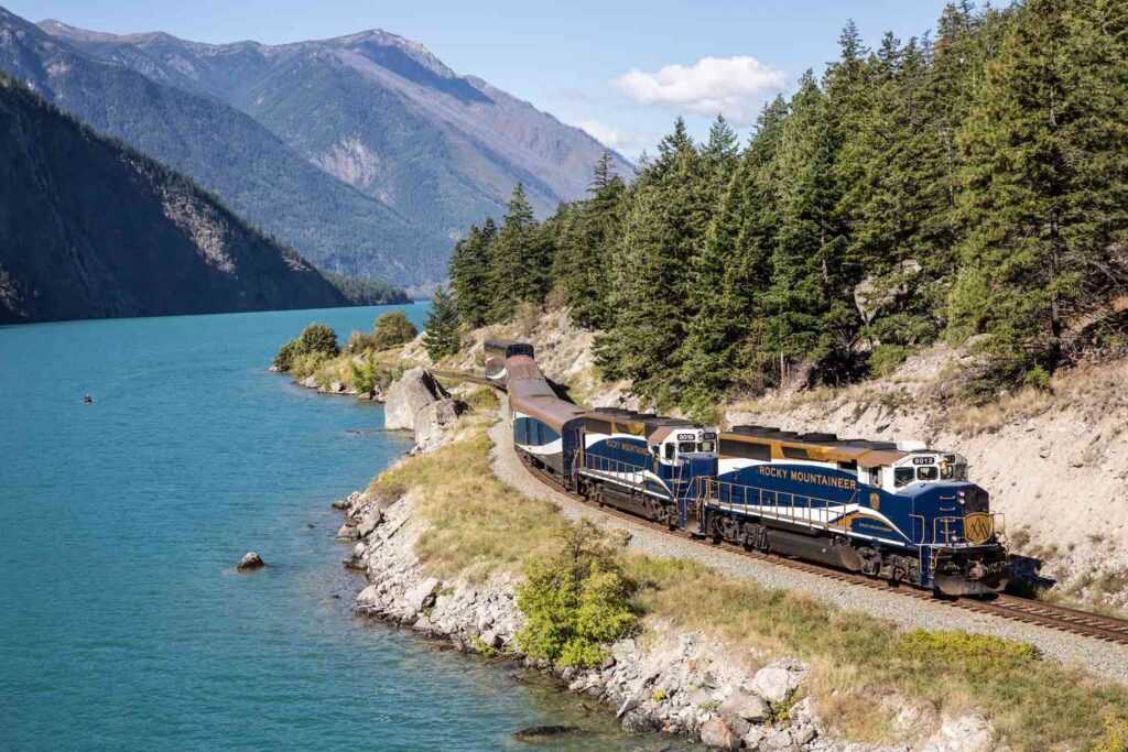 The Canadian Rocky mountaineer